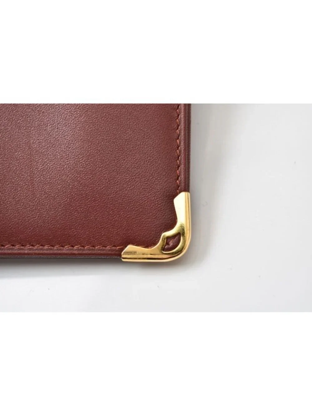 Cartier Fold Wallet Bifold Vintage Billfold Must de Cartier Bordeaux
